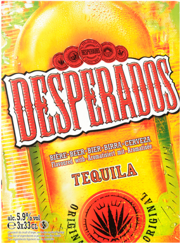 Desperados set van 3 flesjes á 0,33 liter